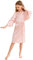 CuteOn Bambini bambini Raso Seta Kimono Accappatoio Vestaglia Accappatoio Indumenti da notte per terme Nozze Compleanno Vestito da festa Rosa Dimensione 8 - (Altezza 100-115cm)
