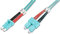 DIGITUS DK-2532-02/3 – Glasfaserkabel OM3 – 2 m – LC zu SC – Duplex LWL Kabel – 1/10/40/100 Gbit/s – MM Multimode Glasfaser LAN Kabel – Fasertyp: 50/125 µ – Türkis (Aqua)