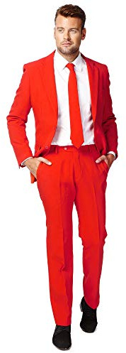 OppoSuits Modisch Party Einfarbige Anzüge für Herren