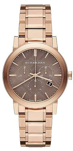 BURBERRY Unisex-Armbanduhr BU9754, grau, Armband