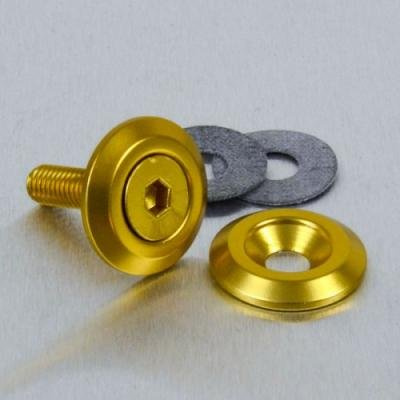 Arandela de Aluminio avellanada M6 oro LWAC6-19G