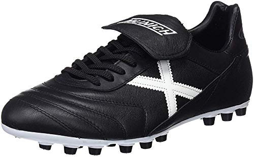 Munich Mundial U25, Botas de fútbol Unisex Adulto, Negro (Negro/Blanco), 40 EU