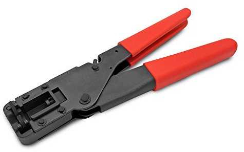 ARLI Kompressionszange – für F-Kompressionsstecker RG59 RG6 | Crimpzange SAT & Koaxialkabel | kompakt mit Hebelsperre