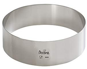 Decora 0063718 Cerchio Inox 18 x 4,5 cm in Acciaio Inossidabile, Argento, 18 x 4 cm