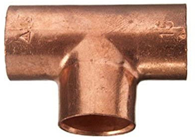 Cornat Löt-T-Stück Kupfer, 3 Muffen, A 18 mm, 10/1 Stück, T563018