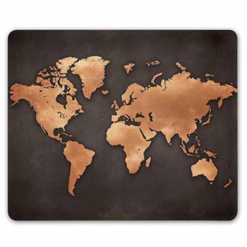 Smooffly Noir vintage carte du monde antique Grande Mouse Pad Tapis de souris