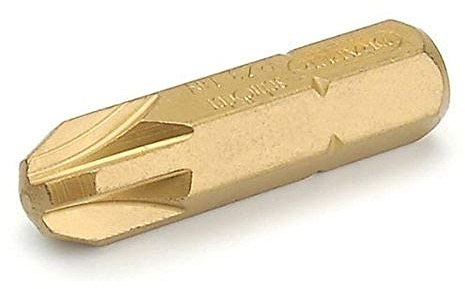Draper 10474 1/4-inch 25 x 6.5mm Titanium Nitride Plain Slot E-Shank Insert Bit