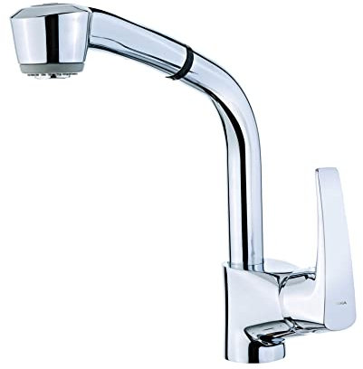 Grifo De Cocina Teka Monomando Mt Ext Color Cromo Ref 4093802 Caño Alto Extraible Y Giratorio