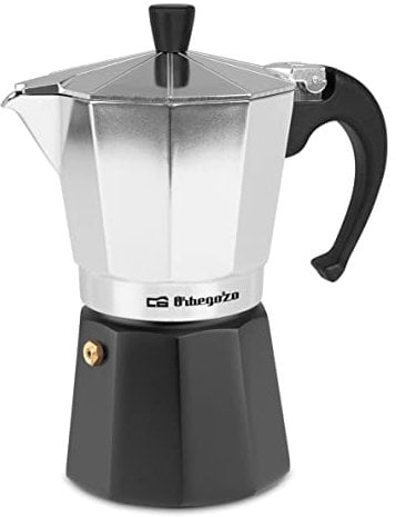 Orbegozo – Cafetière de Alumini 6 tasses, Noir/Argenté