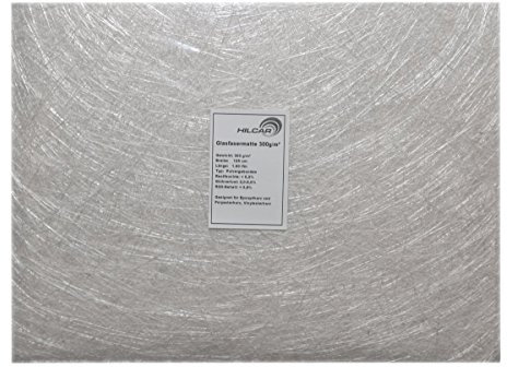 5 m² Glasfasermatte 300g/m² Textilglasmatte für Polyesterharz