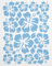 WANDfee Wandtattoo Hibiskus Blumen Hibiskusblüten FARBWUNSCH hellblau Wandsticker Wandaufkleber Fliesenaufkleber