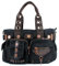 Banned Alternative Black Brown Key Bag Unisex Umhängetasche schwarz