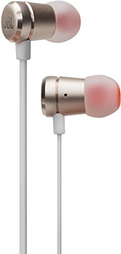 JBL T290 In-Ear Kopfhörer Ohrhörer Hochwertige Aluminium-Ausführung mit 1-Tasten-Fernbedienung und Mikrofon Kompatibel mit Apple und Android Geräten - Champagne Gold