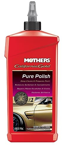 MOTHERS 07100 California Gold Pure Polish (Ultimate Wax System, Step 1) - 16 oz.