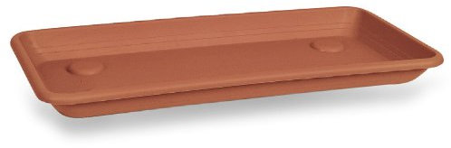 Blim Anthea Sottovaso Rettangolare per fioriera, Marrone Scuro, 60 cm