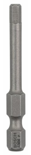 Bosch Professional Bit Extra-Hart für Innensechskant-Schrauben (HEX4, Länge: 49 mm, 3 Stück), 2607001733