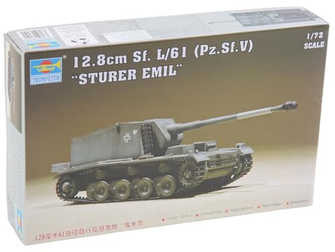 Trumpeter 07210 Modellbausatz Sturer Emil 12,8 cm Sf. L/61 Pz.Sf.V, Verschieden