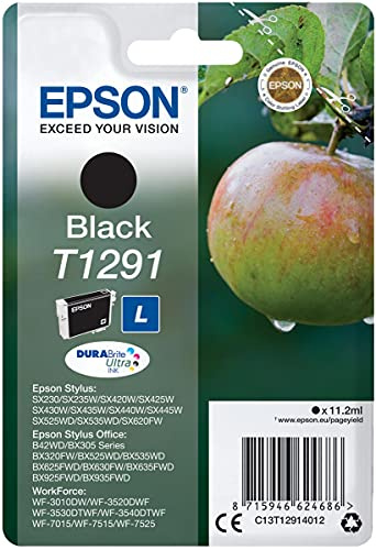 Epson Tintenpatrone T129140 Schwarz 11.2 ml SX420W / SX425W / SX525WD / SX620FW / B42WD / BX305F / BX305FW / BX320FW / BX525WD/ BX625FWD / BX925FWD
