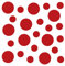 kleb-Drauf | 24 Punkte | Rot - matt | Autoaufkleber Autosticker Decal Aufkleber Sticker | Auto Car Motorrad Fahrrad Roller Bike | Deko Tuning Stickerbomb Styling Wrapping