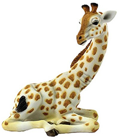 Lesser & Pavey Liegende Giraffe Figur für Zuhause & Büro | Außerhalb Afrikas sitzende Giraffe Ornamente | Heimdekoration Giraffe Geschenke für Damen & Herren | Wohnzimmer-Dekor afrikanische Ornamente