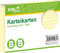 RNKVERLAG 115061 - Karteikarten liniert 7 mm, gelb, DIN A6, 1 Packung à 100 Karten,