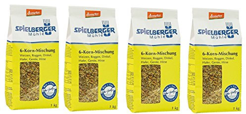 Spielberger Bio 6-Korn-Mischung 1000 gr (4er Pack)
