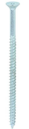 TIMco 10312CWZ PZ2 CSK BZP Twin Woodscrew 10 x 3 1/2 - Zinc Plated (Box of 100)