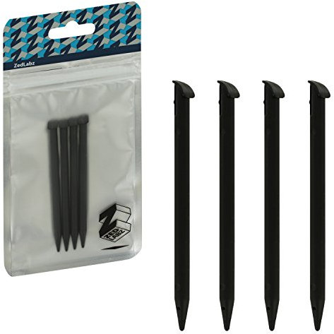 Replacement Stylus Pen For 2015 Nintendo New 3DS XL - 4 Pack Black | ZedLabz