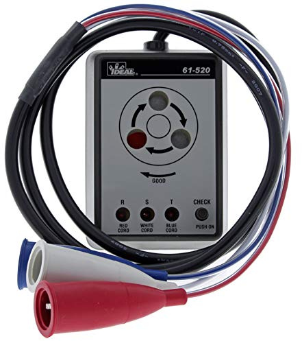 IDEAL INDUSTRIES INC. 61-520 3-Phasen-Sequenztester mit farbcodierten Isolatoren