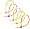 GE Cable Ties, Plastic 8-Inch Neon, Assorted Colors, 100-Pack 50296