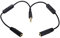 chenyang 3.5mm Stereo Male to Double 3.5mm Female Audio Headphone Y Splitter Cable with Volume Switch