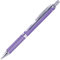 Pentel BL407V-A EnerGel Sterling Gel-Tintenroller mit Druckmechanik, 0,7 mm Kugeldurchmesser = 0,35 mm Strichstärke, violettfarbenes Metallgehäuse, 1 Stück
