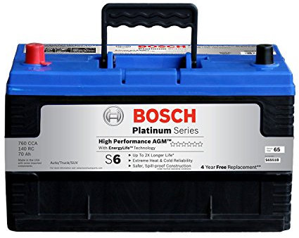 Bosch S6551B S6 Flat Plate AGM Battery