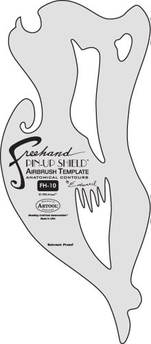 Artool - Airbrush Schablone - Freehand - Pin-Up Shield