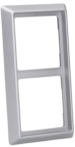 Busch-Jaeger 2102-33 Abdeckrahmen 2-fach Alusilber Allwetter 44 2CKA001730A0278