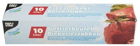 Papstar 14179 Lot de 24 sacs de congélation 10 l 60 x 40 cm Transparent