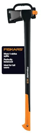 Fiskars 378841-1002 X27 Super Spaltaxt 36 Zoll, 36 Zoll, schwarz