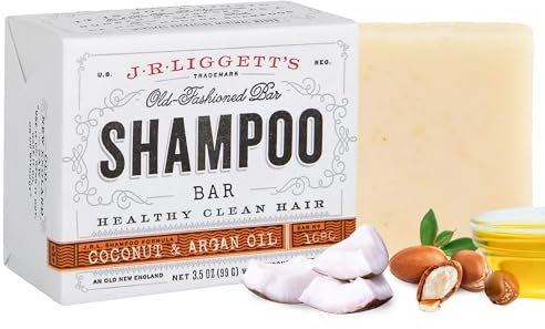 J.R. Liggett's, Shampoo Bar, Virgin Coconut & Argan Oil, 3.5 oz (99 g)