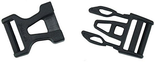 Vaude Unisex – Erwachsene Steckschnalle 20 mm Single Adjust, schwarz