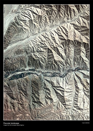 Artistic Images of The Earth from Space - Peruanische Landschaft, laminiertes Poster, a1