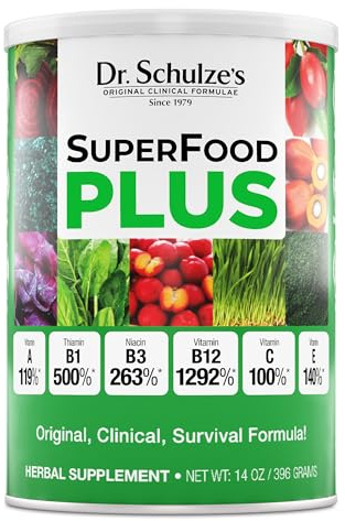 Dr. Schulze's SuperFood Plus Everyday Superfood Powder, 14 oz