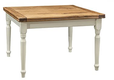Biscottini Esstisch 120 ausziehbar Made in Italy | Küchentisch im Landhausstil | Gartentisch ausziehbar