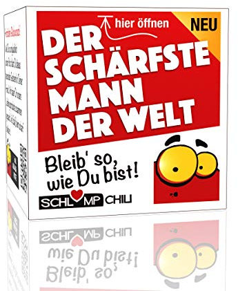 Schlump-Chili Der schärfste Mann der Welt - Ein witziges Geschenk Set für Männer z.B. zum Geburtstag, Herrentag, Weihnachten, Ostern, Valentinstag