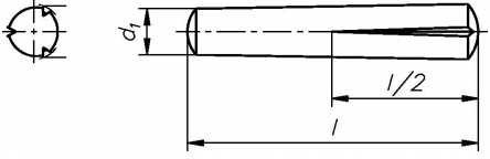Reidl Paßkerbstifte 6 x 30 mm DIN 1472 Stahl blank 10 Stück