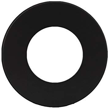 Ofenrohr Wandrosette Rosette Ø 150mm schwarz Randstärke 70 mm