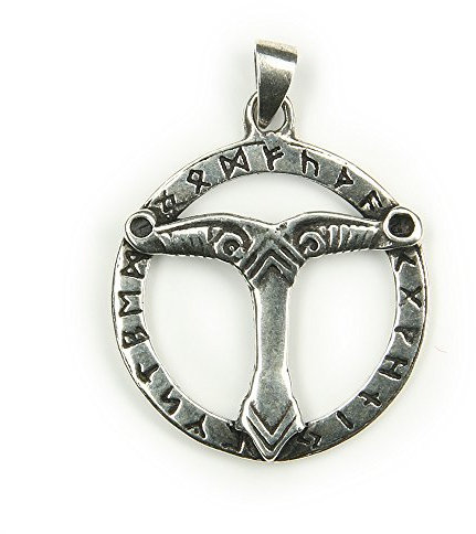 Drachensilber Anhänger Germanen Irminsul Runen Schmuck germanisch Kettenanhänger Schmuck 925 Silber Wikinger Gotik