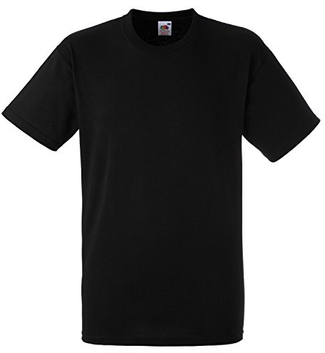 Fruit of the Loom Heavy Cotton T in Black Size XL (SA101)