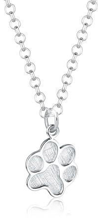 Elli Halskette Damen Tier Pfote Hund Katze Anhänger in 925 Sterling Silber