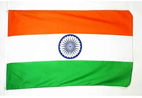 AZ FLAG - Flagge Indien - 250x150 cm - Indische Große Fahne 100% Polyester mit Messing-Ösen - 300g