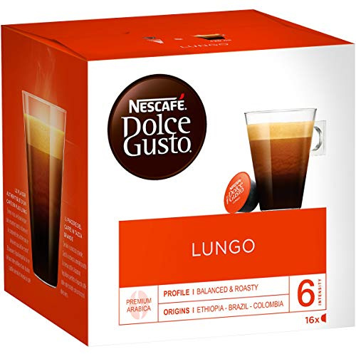 Nescafé Dolce Gusto Lungo Coffee Pods, 16 Capsules
